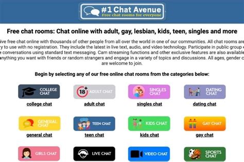 adult chat avenue|Chat.